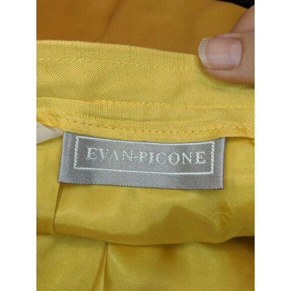 Evan-Picone Size 16 Skirt Yellow Suit Separates A-line Modest - Picture 7 of 7